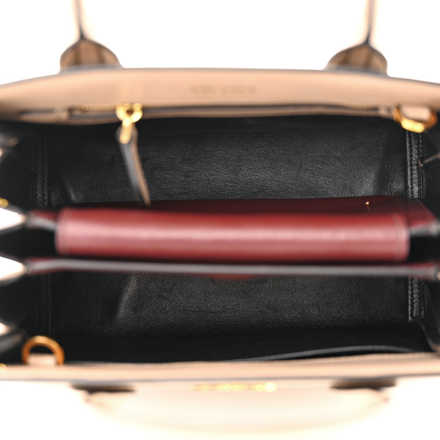 Prada Saffiano City Calfskin Bibliothèque Top Handle Cammeo Granato 5 of 10