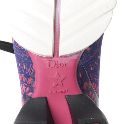 Christian Dior Technical Fabric Rubber Womens Fireworks D-Connect Sneakers 36.5 Deep Blue Pink 9 of 11