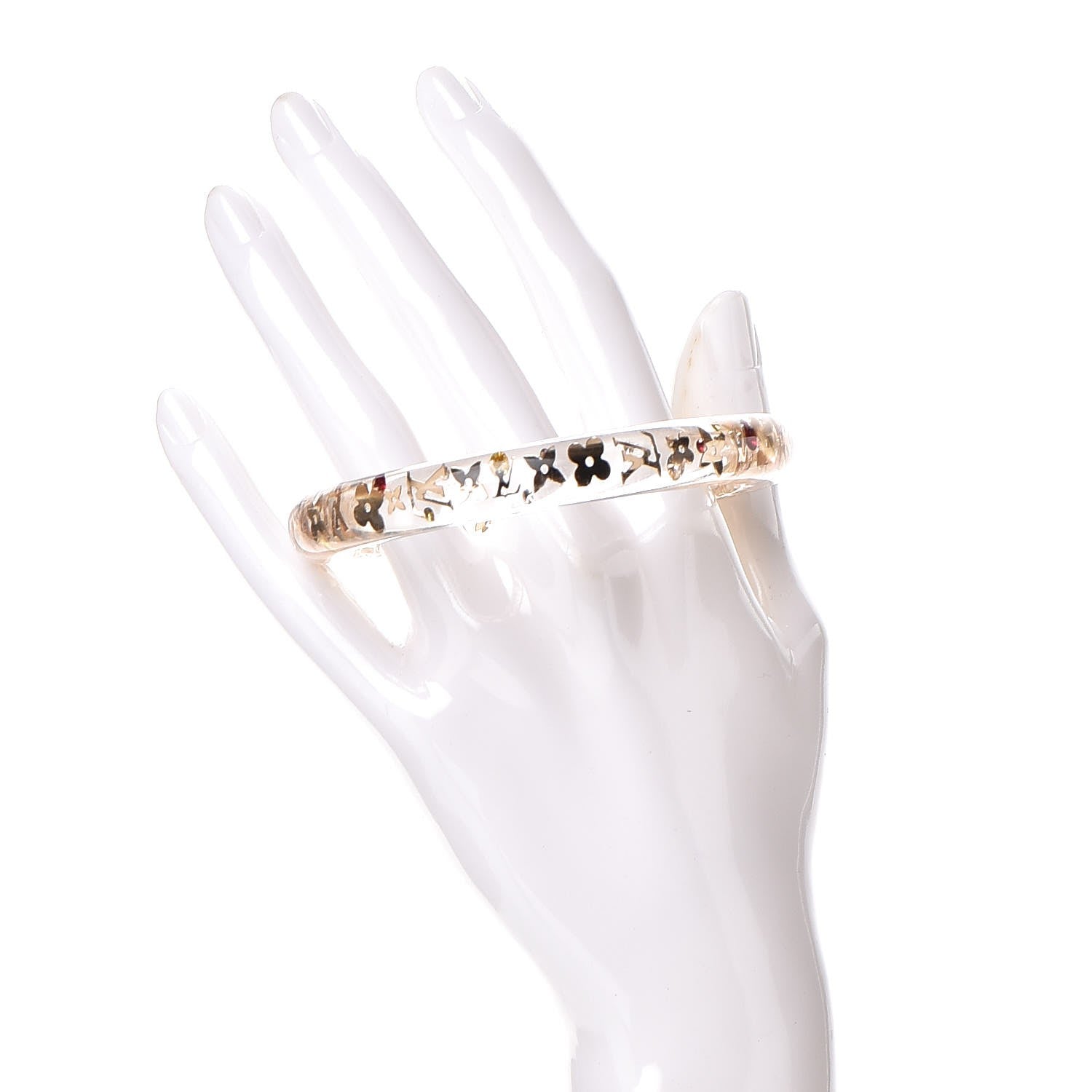Louis Vuitton Resin Swarovski Medium Inclusion Bracelet PM Transparent 2 of 3