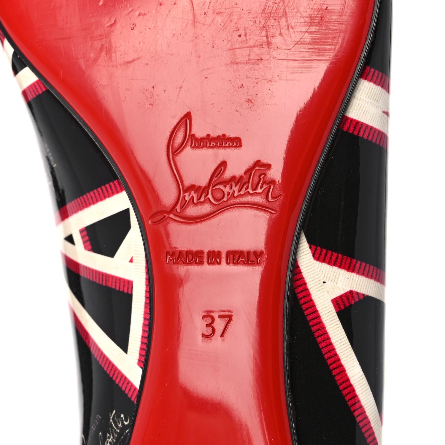 Christian Louboutin Patent Ribbon Ballalla Flats 37 Multicolor 6 of 7