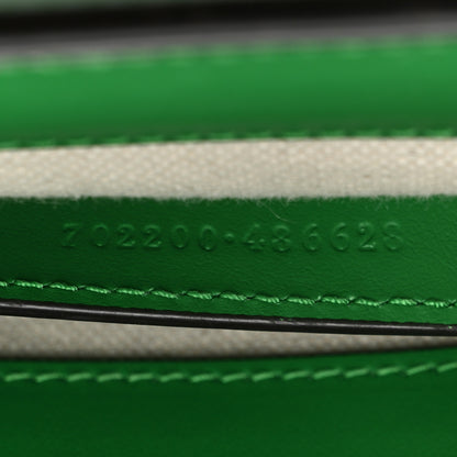 Gucci Calfskin GG Matelasse Small Slim Chain Shoulder Bag Spring Green Natural 8 of 16