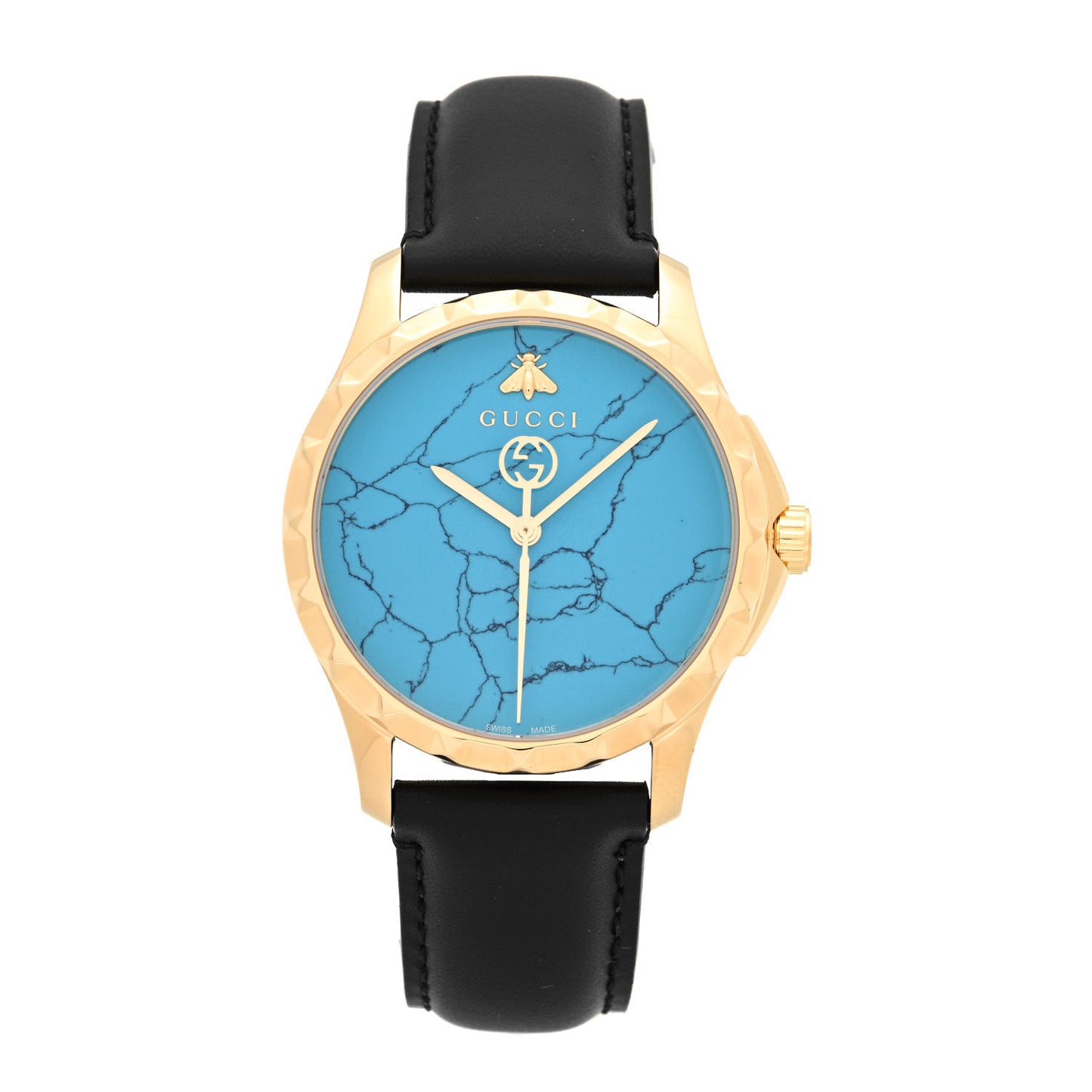 Stainless Steel Calfskin 38mm G-Timeless Quartz Watch Turquoise