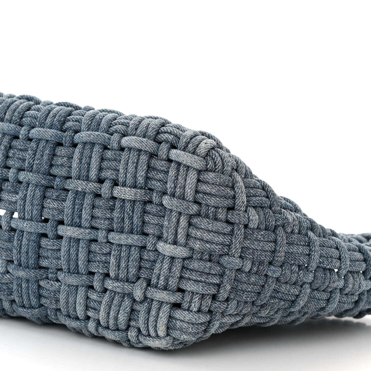 Balenciaga Washed Frayed Denim Braided XS Bistro Basket Blue 10 of 12