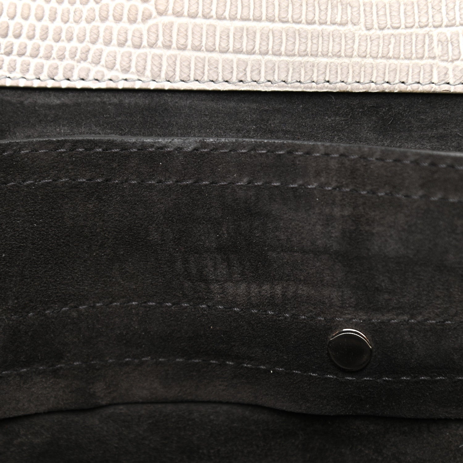 Saint Laurent Calfskin Lizard Embossed Medium Muse Two Brown 8 of 16