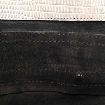Saint Laurent Calfskin Lizard Embossed Medium Muse Two Brown 8 of 16