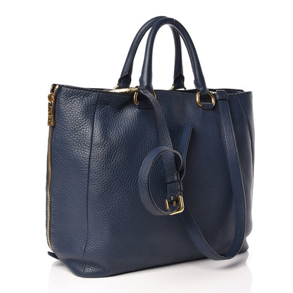 Prada Vitello Daino Tote Bluette 4 of 11