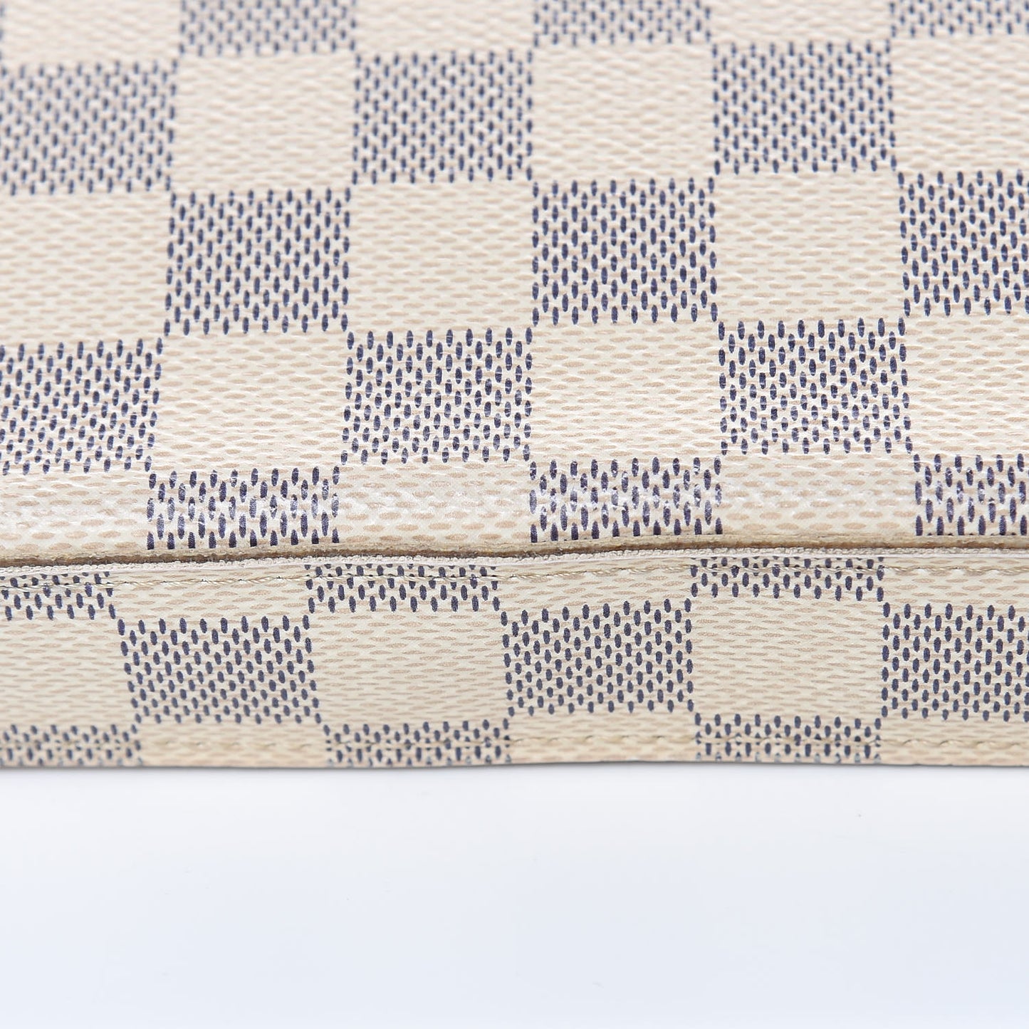 Damier Azur Pochette Felicie Chain Wallet Rose Ballerine