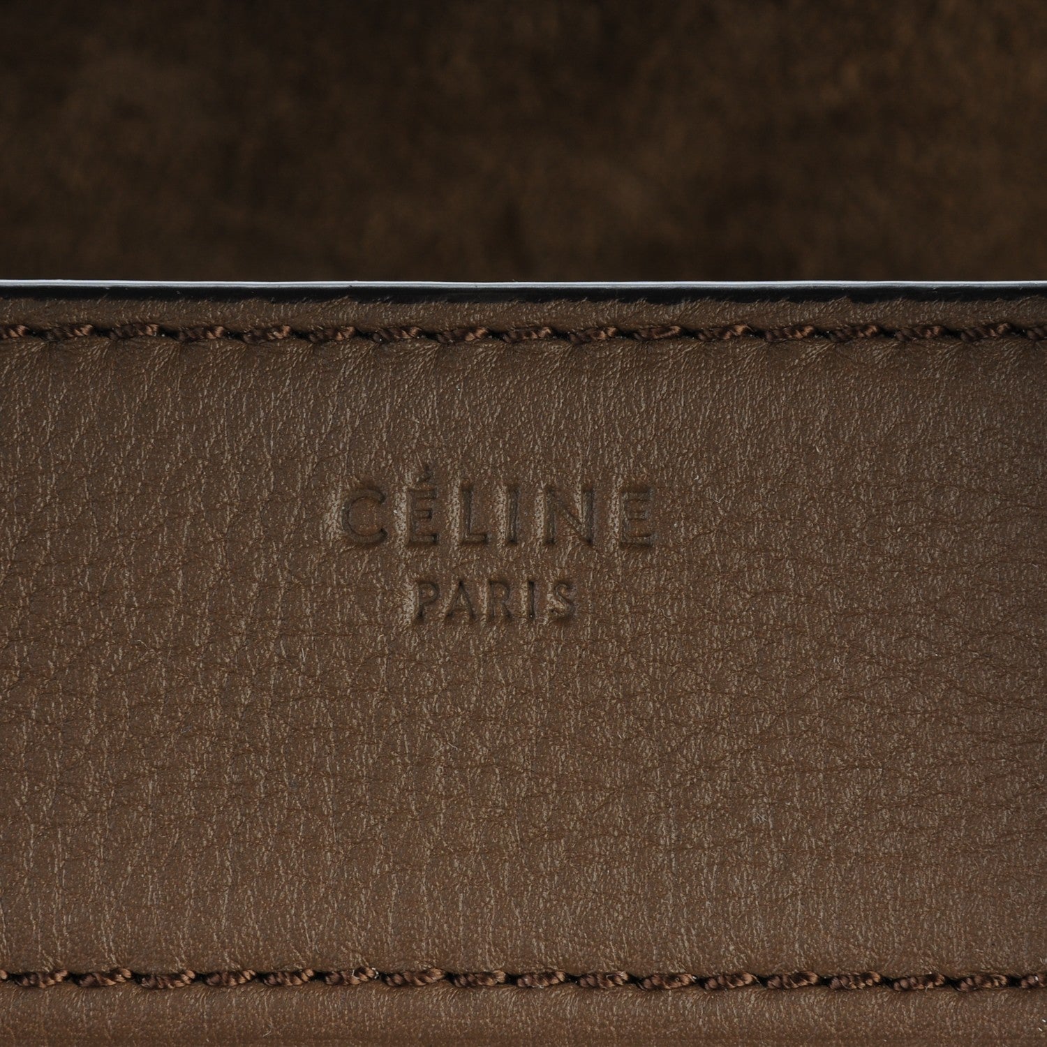 Celine Supple Calfskin Medium Phantom Luggage Khaki 6 of 8