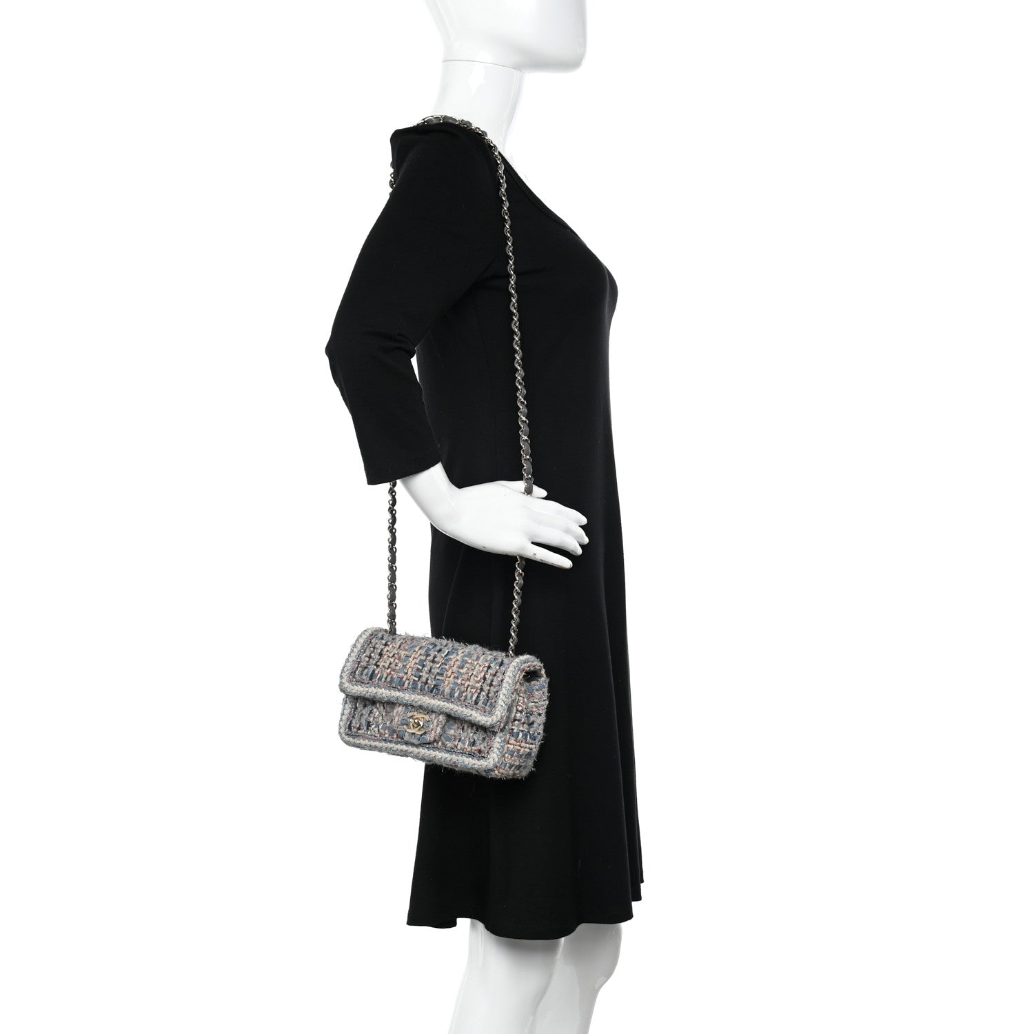 Chanel Tweed Braided Mini Rectangular Flap Multicolor 2 of 11