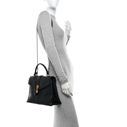 Louis Vuitton Grained Smooth Calfskin Rose Des Vents MM Black 2 of 11