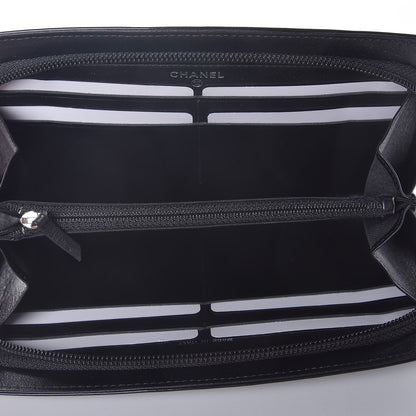 Chanel Patent Large CC Compact Zip Gusset Wallet Black 6 of 9