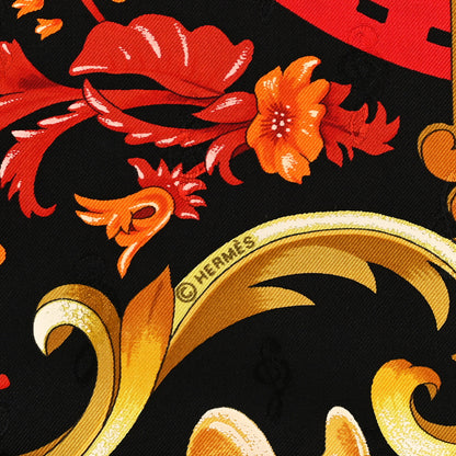 Hermes Silk Orgauphone Et Autres Mecaniques Scarf 90 3 of 4