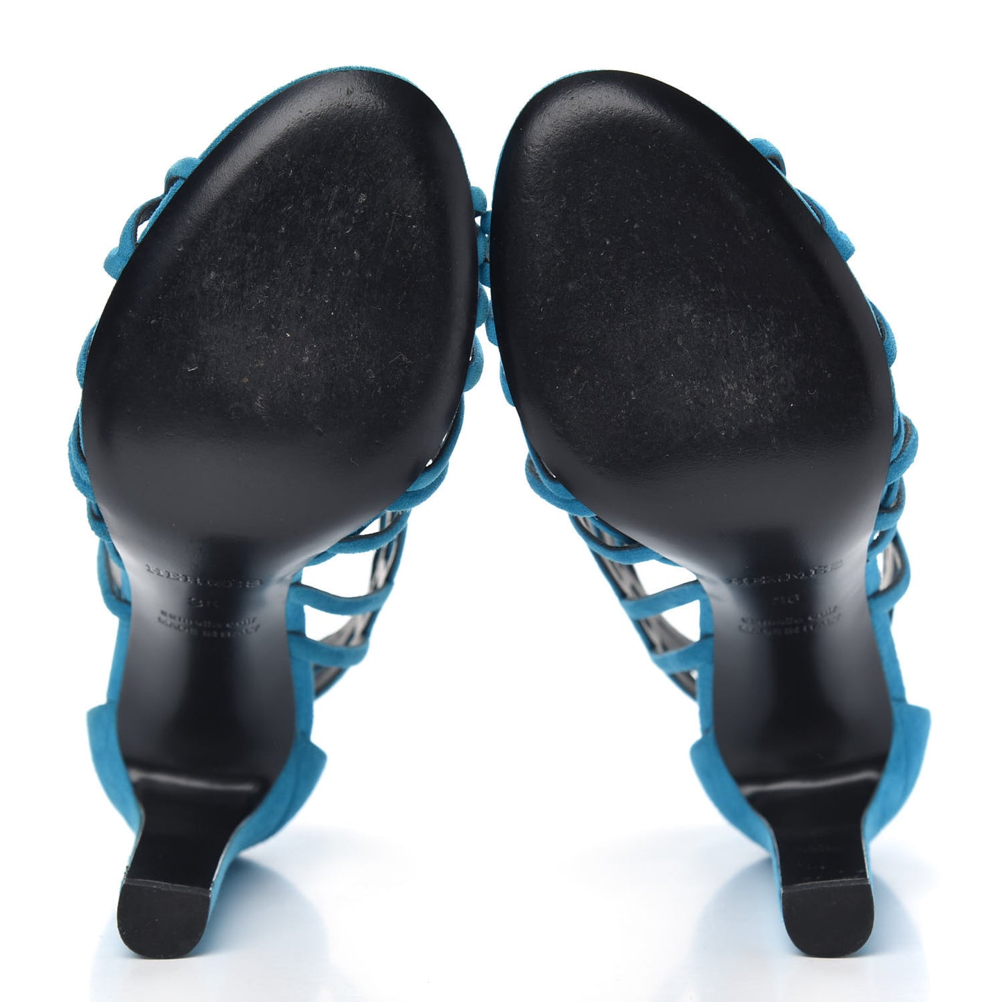 Suede Moon Sandals 36 Bleu Thalassa