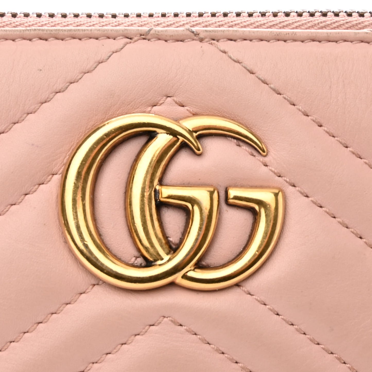 Calfskin Matelasse Mini GG Marmont Chain Bag Perfect Pink