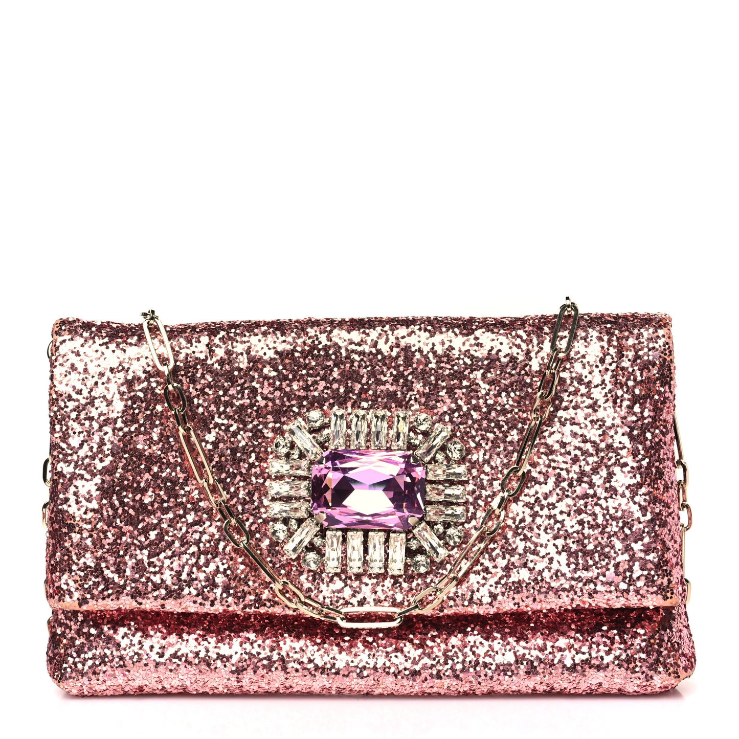 Glitter Crystal Galactica Titania Clutch Candyfloss