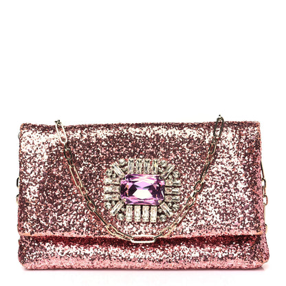 Jimmy Choo Glitter Crystal Galactica Titania Clutch Candyfloss 1 of 8