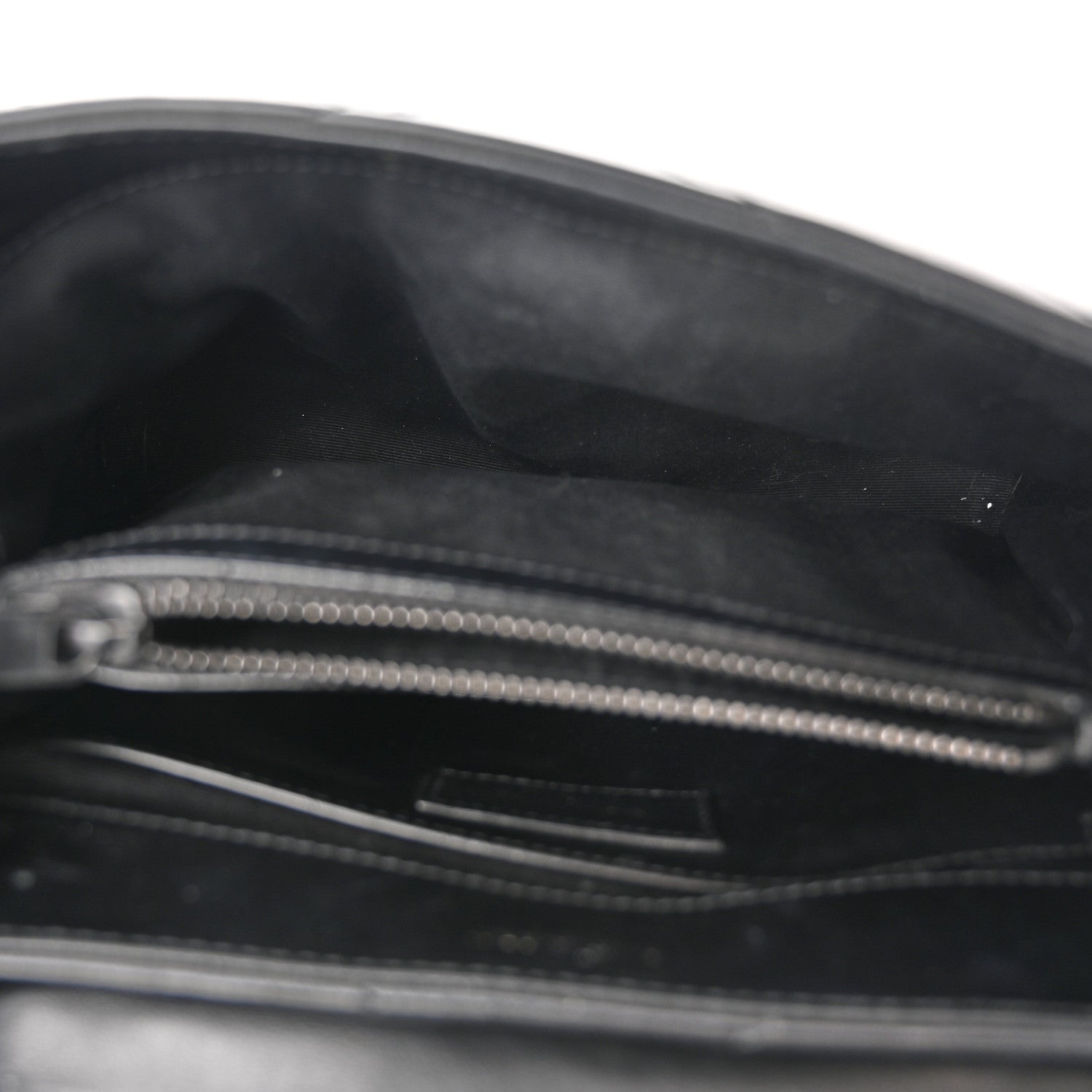 Saint Laurent Calfskin Y Quilted Monogram Monochrome Small Loulou Chain Satchel Black 6 of 11