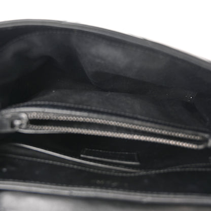 Saint Laurent Calfskin Y Quilted Monogram Monochrome Small Loulou Chain Satchel Black 6 of 11