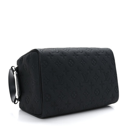 Louis Vuitton Taurillon Monogram Dopp Kit Toilet Pouch Black 4 of 10