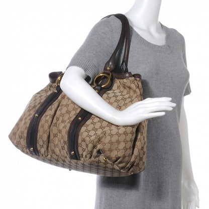 Gucci Monogram Medium Interlocking Icon Tote Dark Brown 2 of 7