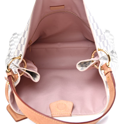 Louis Vuitton Damier Azur Graceful MM Rose Ballerine 4 of 15
