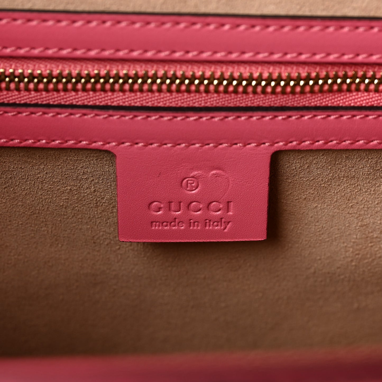 Guccissima Signature Medium Padlock Top Handle Bag Flush