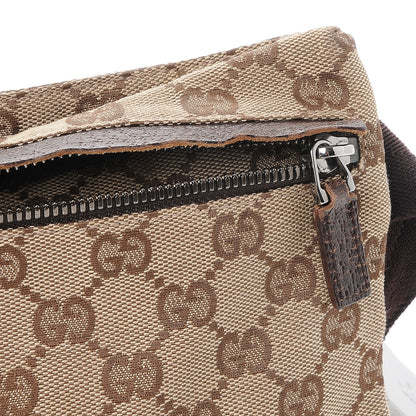 Gucci GG Monogram Double Pocket Belt Bag Dark Brown 9 of 9