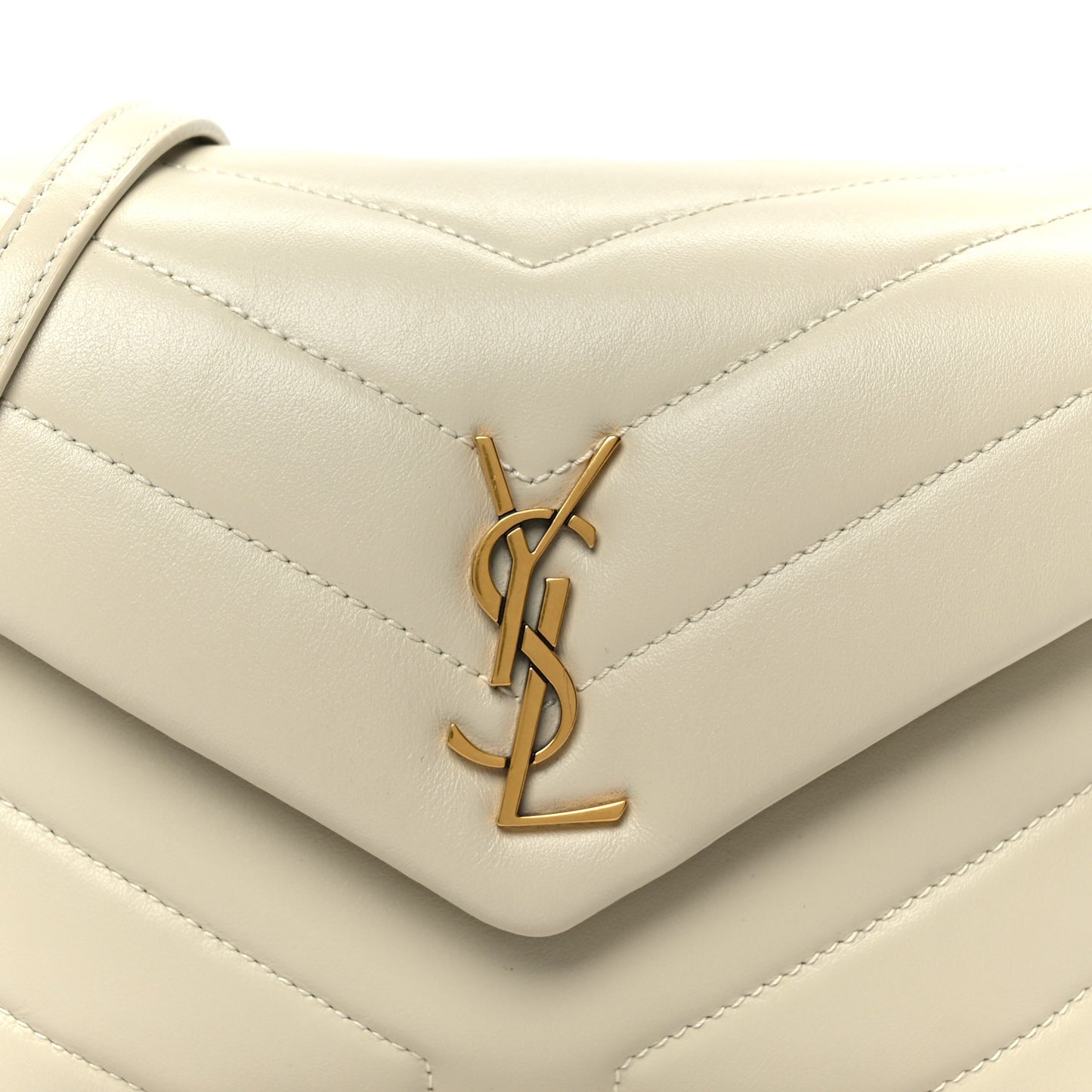 Calfskin Y Quilted Monogram Toy Loulou Crossbody Bag Crema Soft