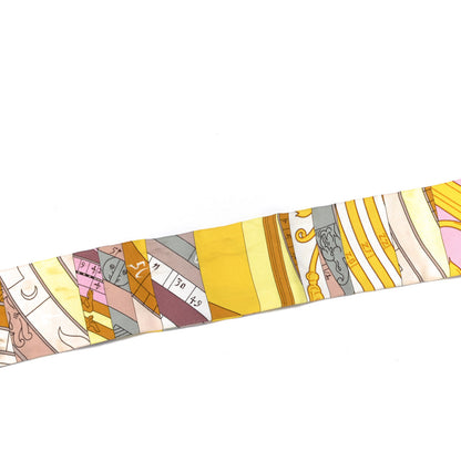 Hermes Silk Astrologie Nouvelle Twilly Jaune White Moutarde 4 of 5