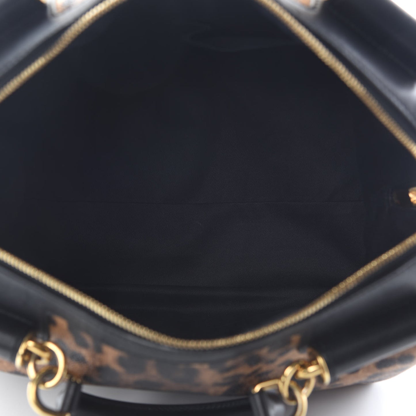 Dauphine Leopard Print Miss Sicily Boston Satchel
