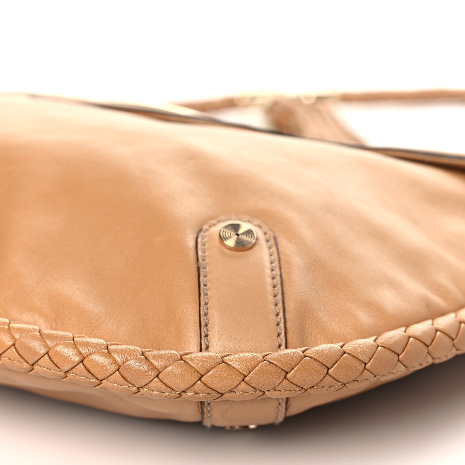 Gucci Calfskin Medium Britt Tassel Shoulder Bag Beige 9 of 9