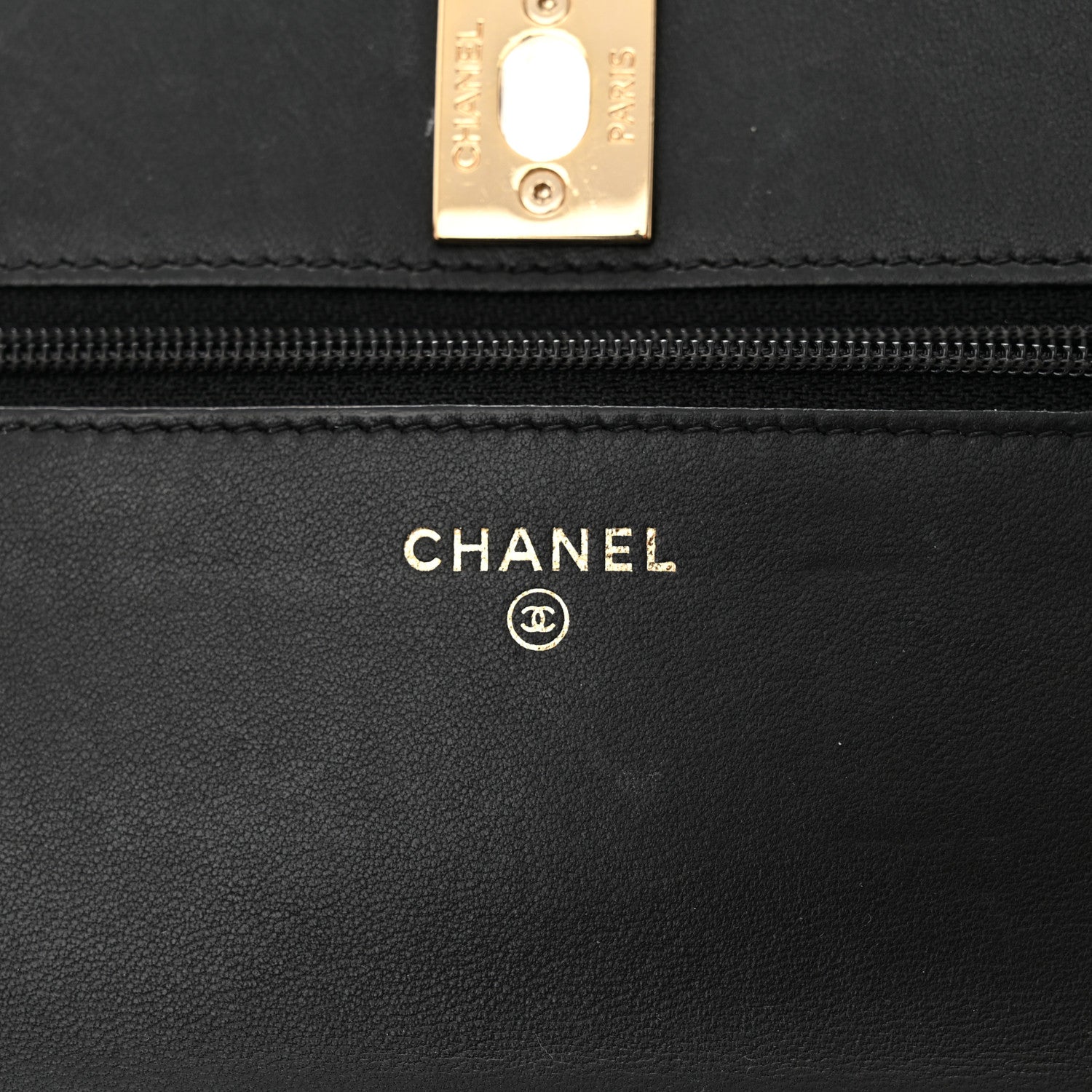 Chanel Lambskin Quilted Trendy CC Wallet On Chain WOC Black 6 of 11