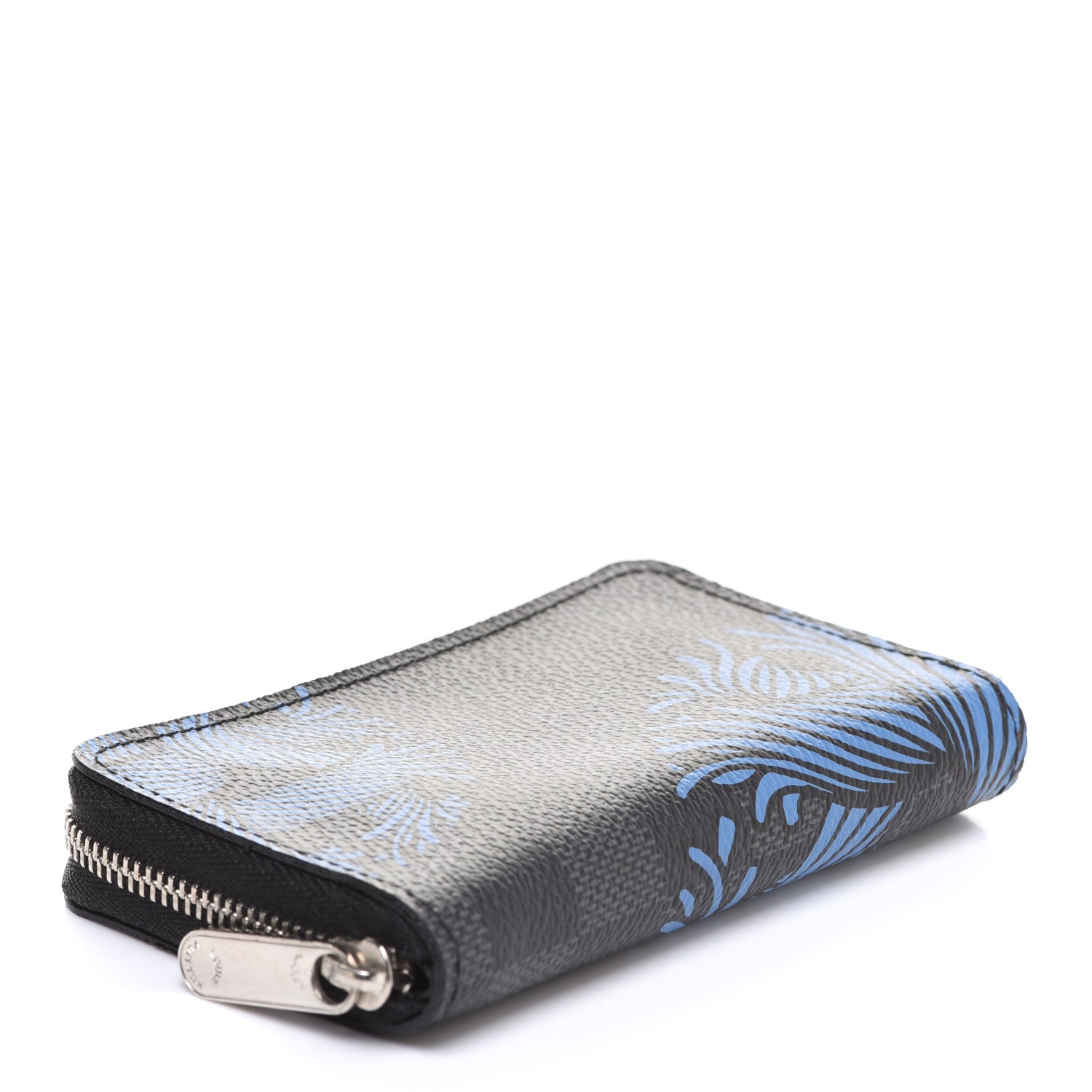 Louis Vuitton Damier Graphite Rope Zippy Coin Purse Blue 4 of 13