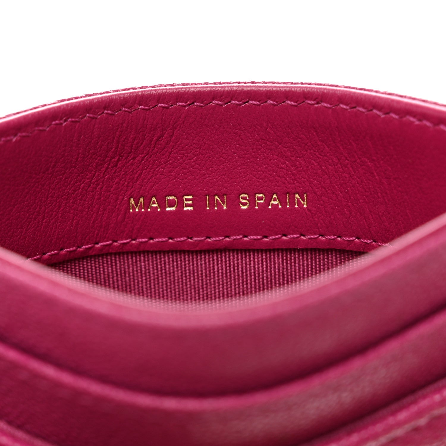 Chanel Caviar Quilted Boy Card Holder Fuchsia 7 of 8