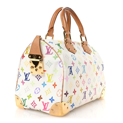 Louis Vuitton Monogram Multicolor Speedy 30 White 3 of 10