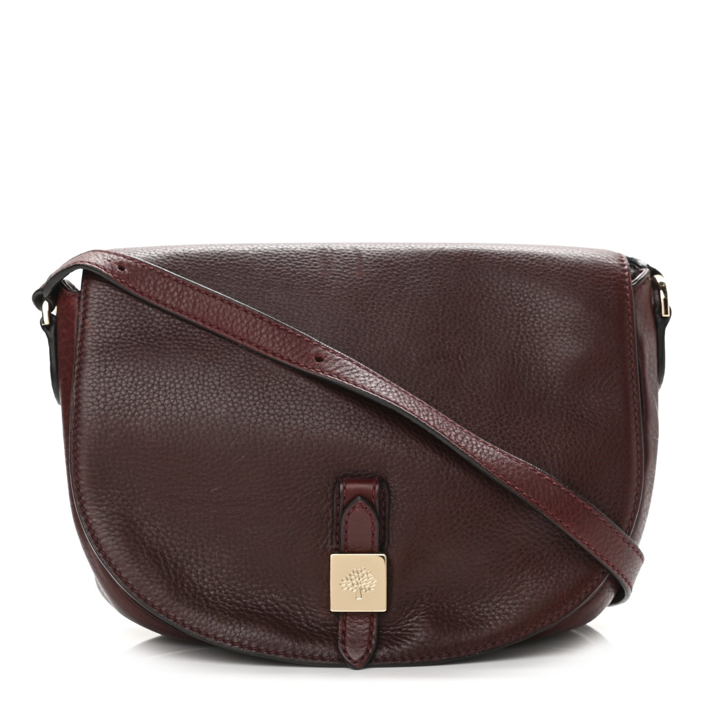 Soft Small Grain Tessie Satchel Oxblood