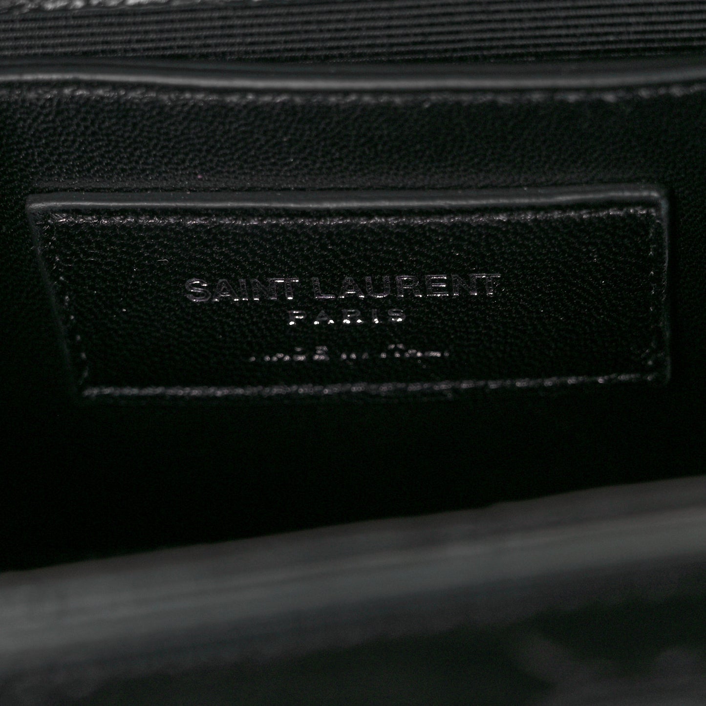 Calfskin Crocodile Embossed Bag Black