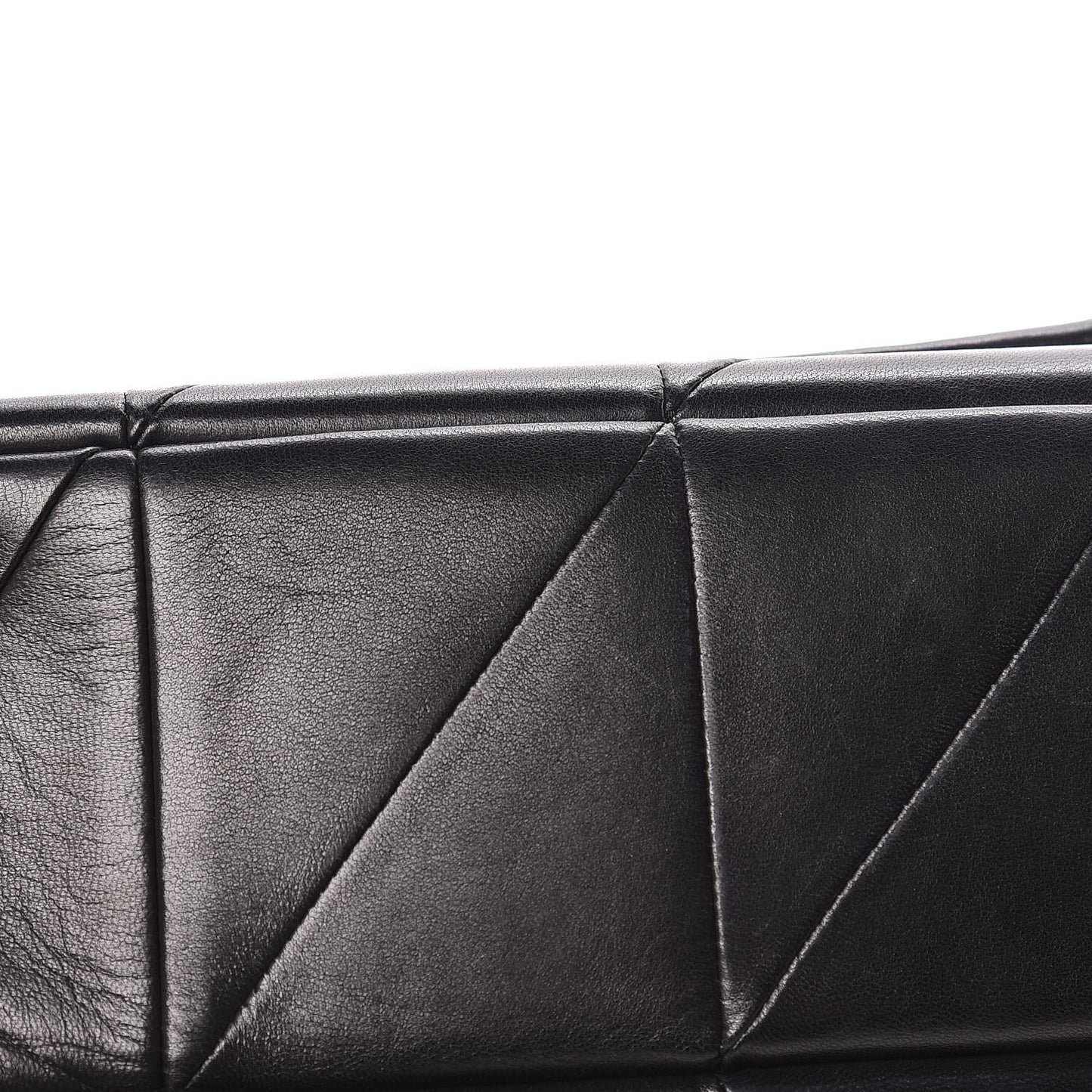 Lambskin Patchwork Monogram Large Jamie Black