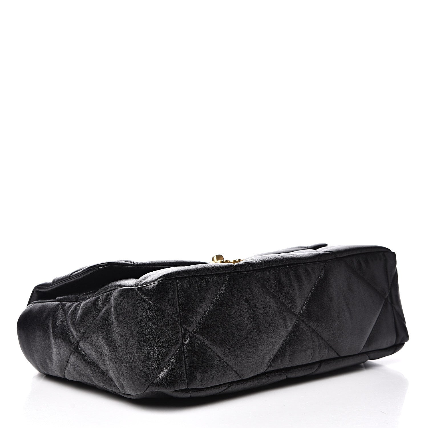 Chanel Goatskin Quilted Large 19 Flap Black 3 of 10
