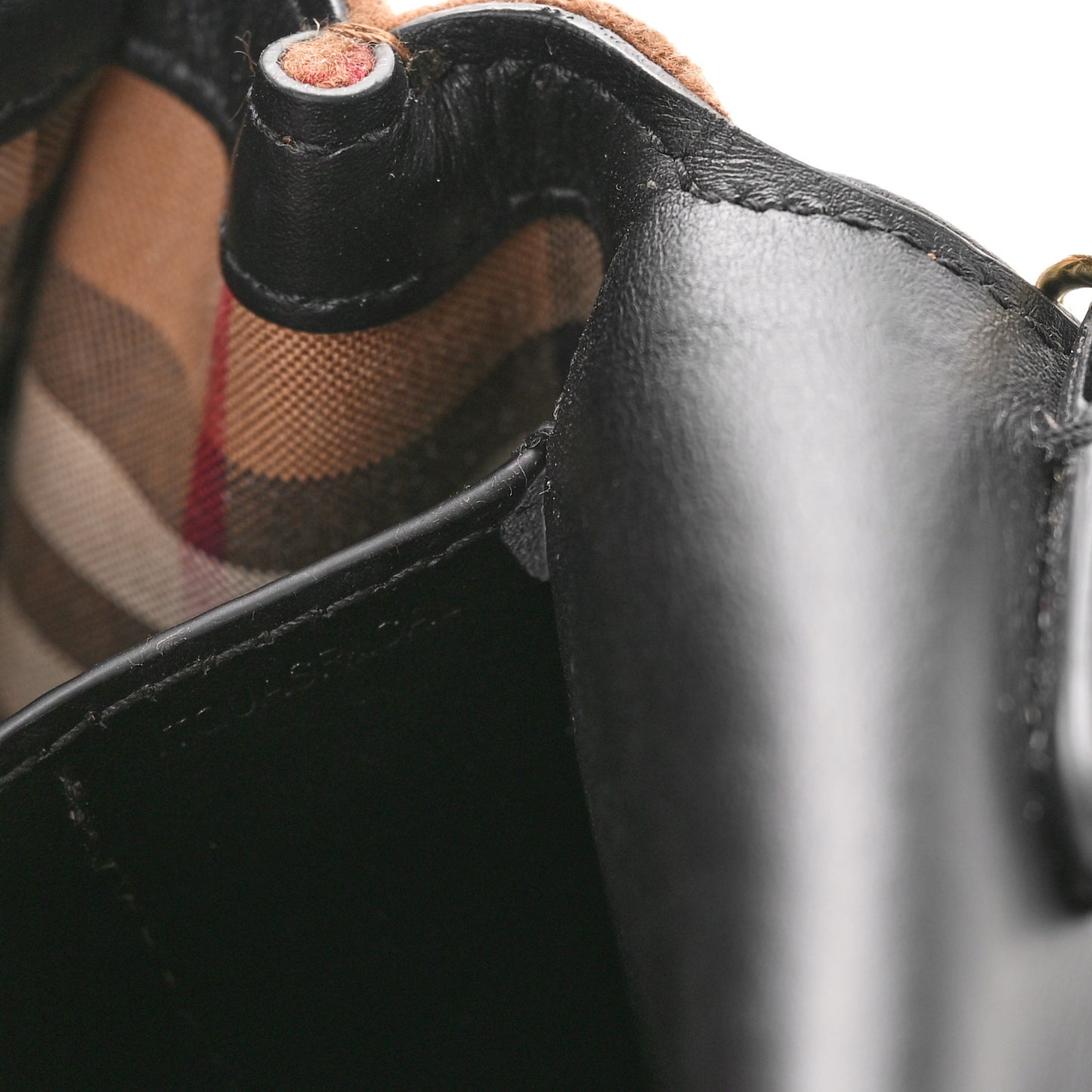Cashmere Hackberry Check Note Medium Crossbody Bag Black