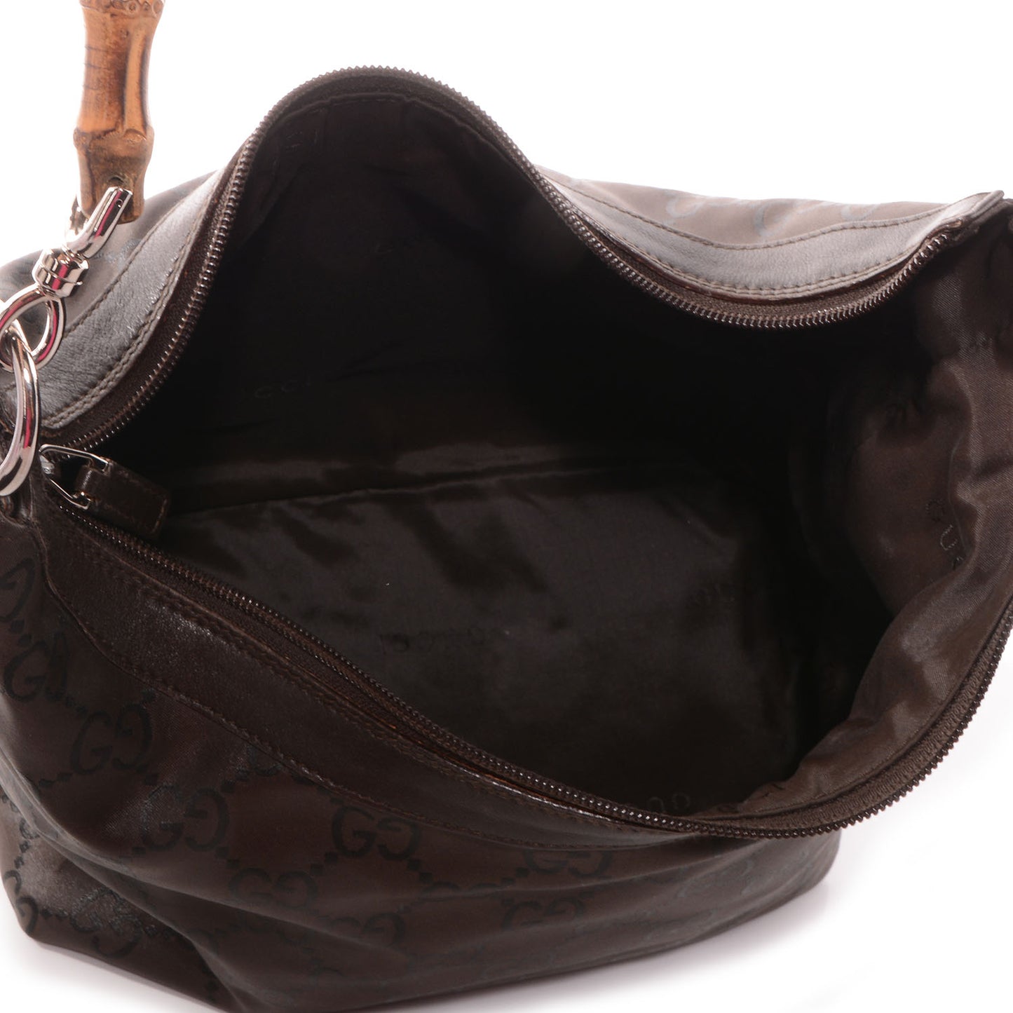 Nylon Monogram Small Bamboo Hobo Brown