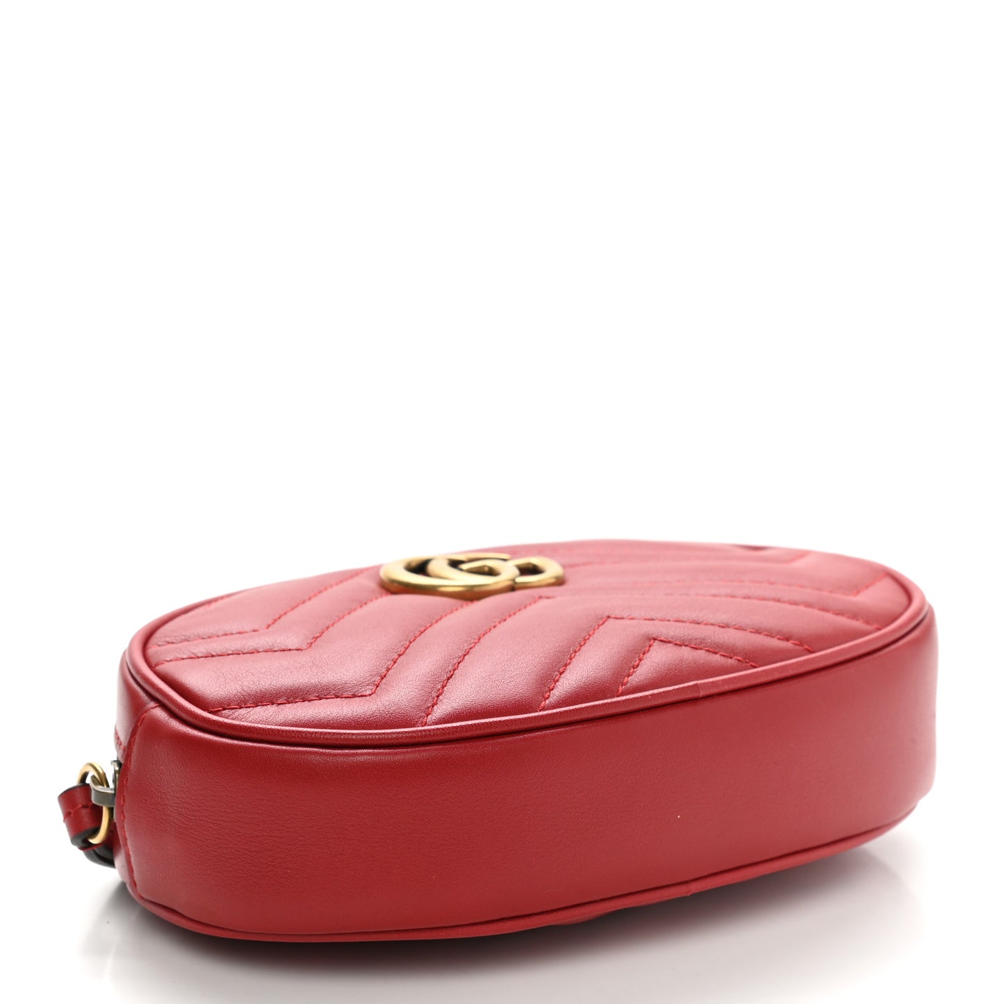 Calfskin Matelasse GG Marmont Belt Bag 85 34 Hibiscus Red