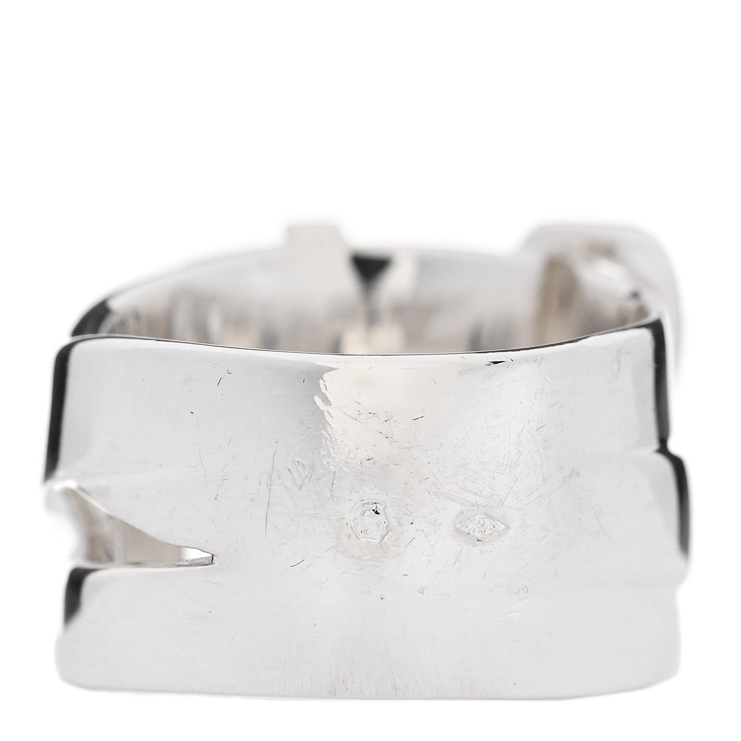 Hermes Sterling Silver MM Debridee Ring 52 6 3 of 5