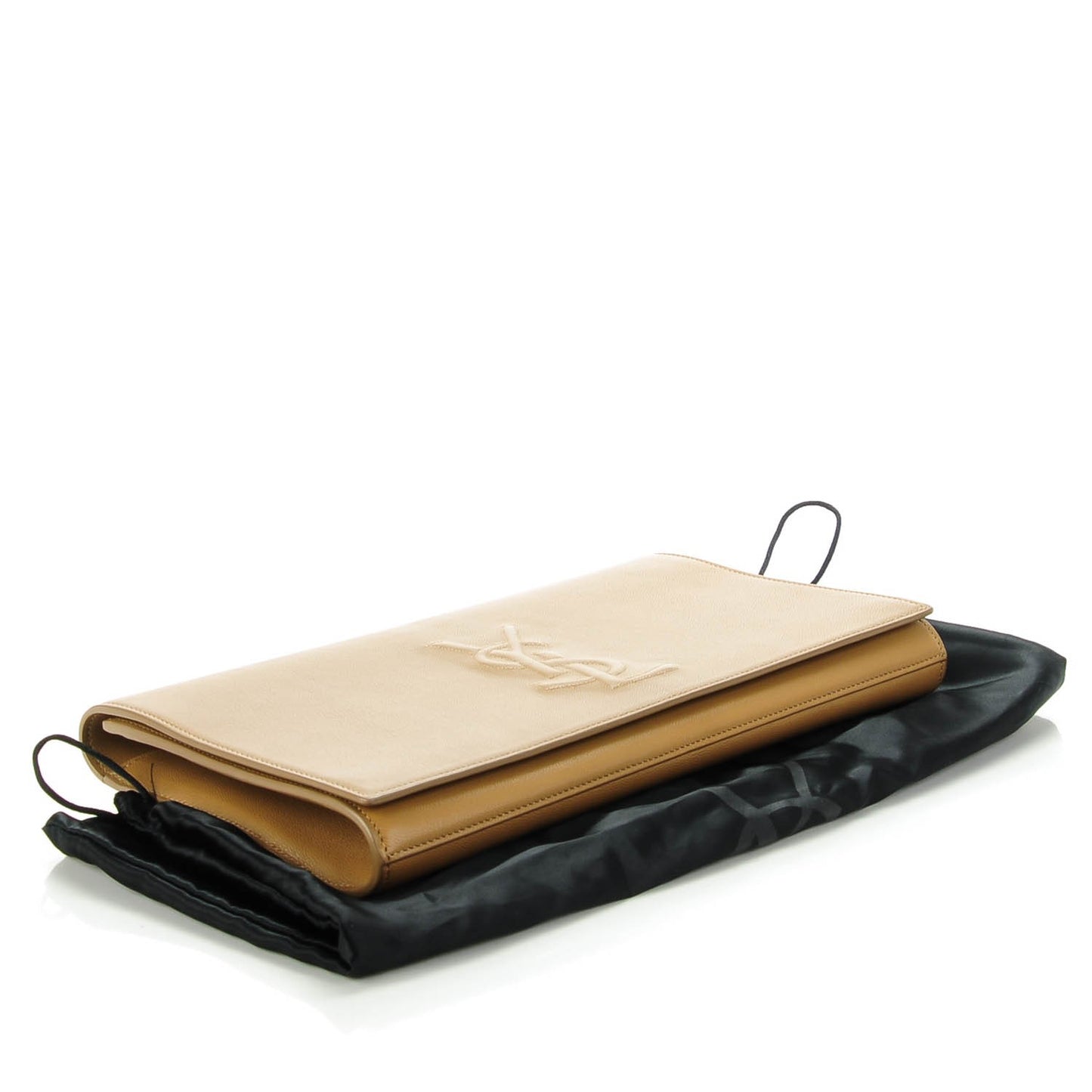 Calfskin Large Belle De Jour Clutch Taupe