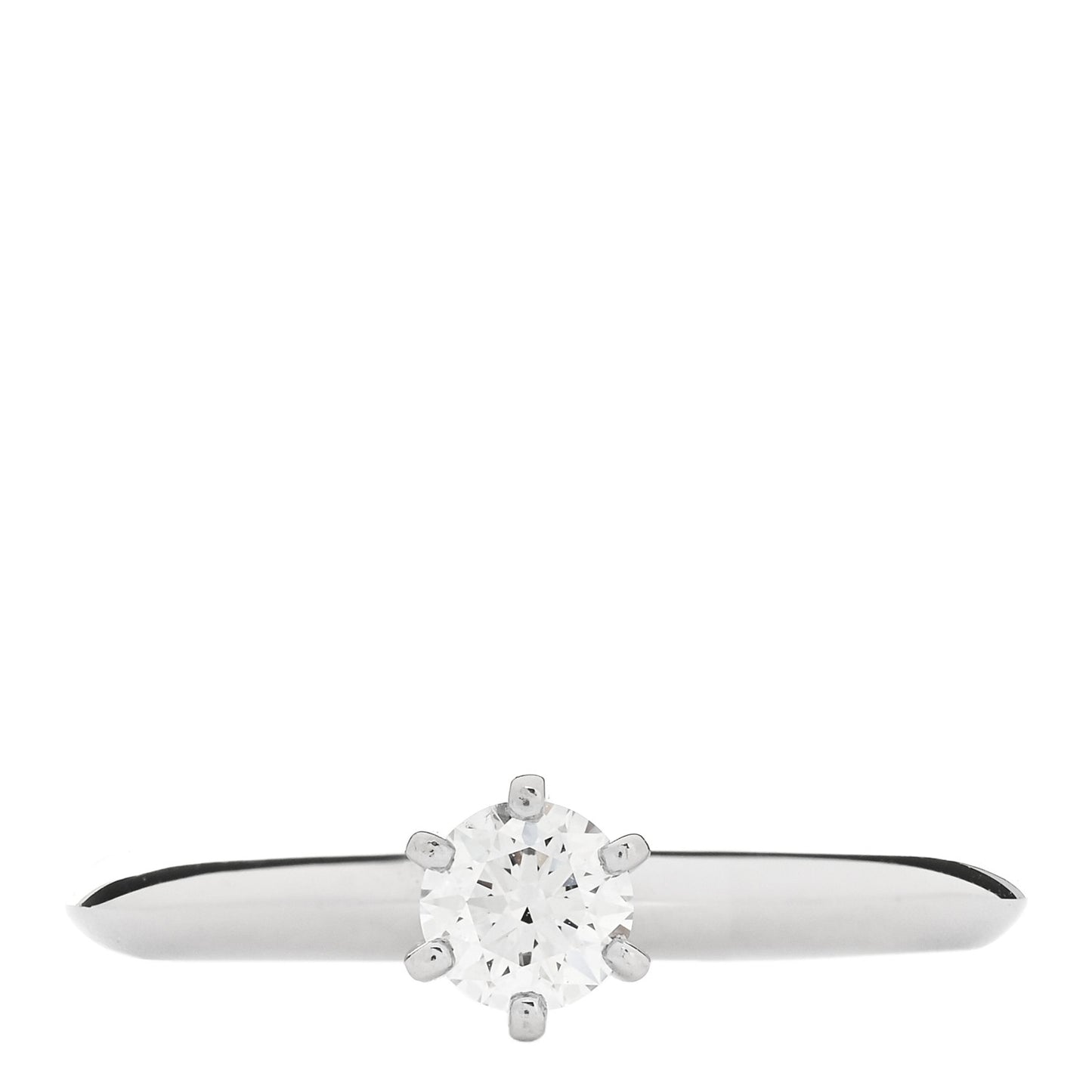 Platinum Diamond .21ct Solitaire Engagement Ring 46 3.75
