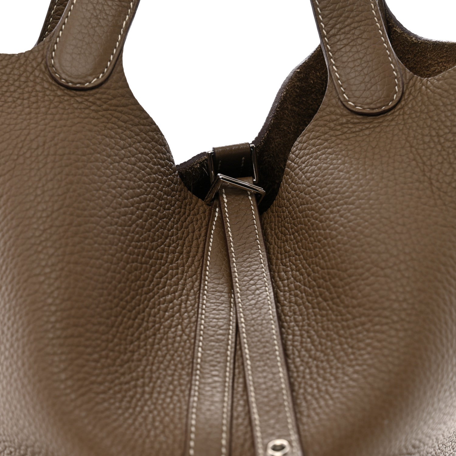 Hermes Taurillon Clemence Picotin Lock 22 MM Etoupe 8 of 12
