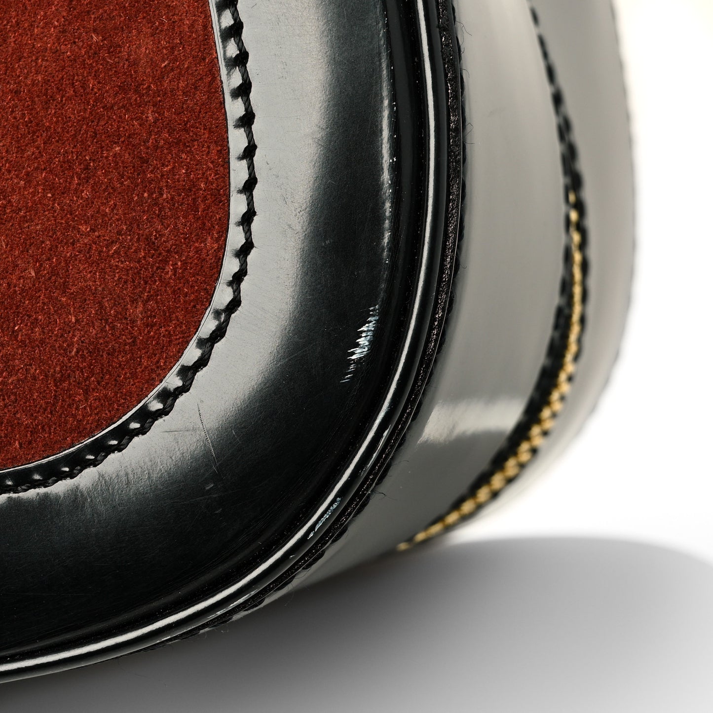 Suede Stamped Havane Bowler GM Brun