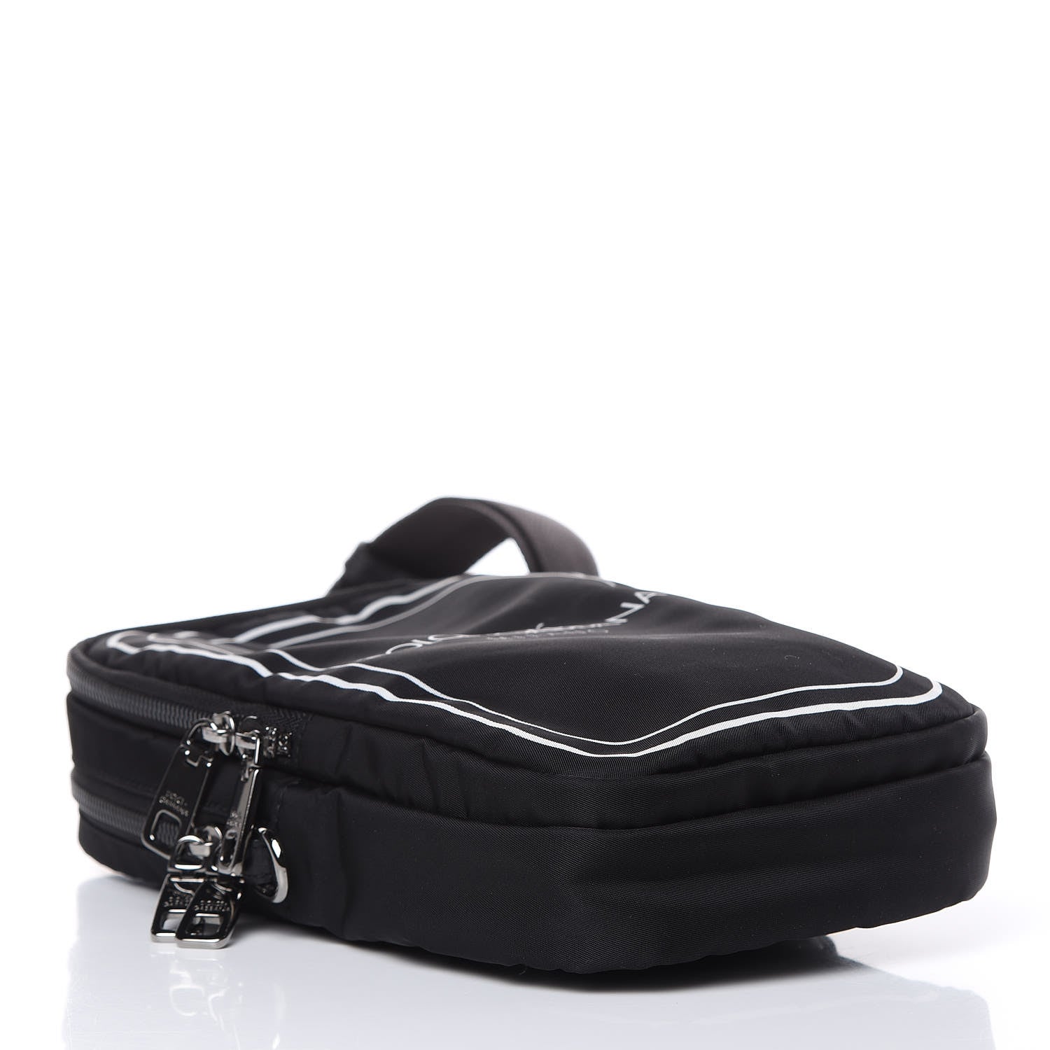 Dolce & Gabbana Nylon Logo Crown Sling Crossbody Bag Black 5 of 7
