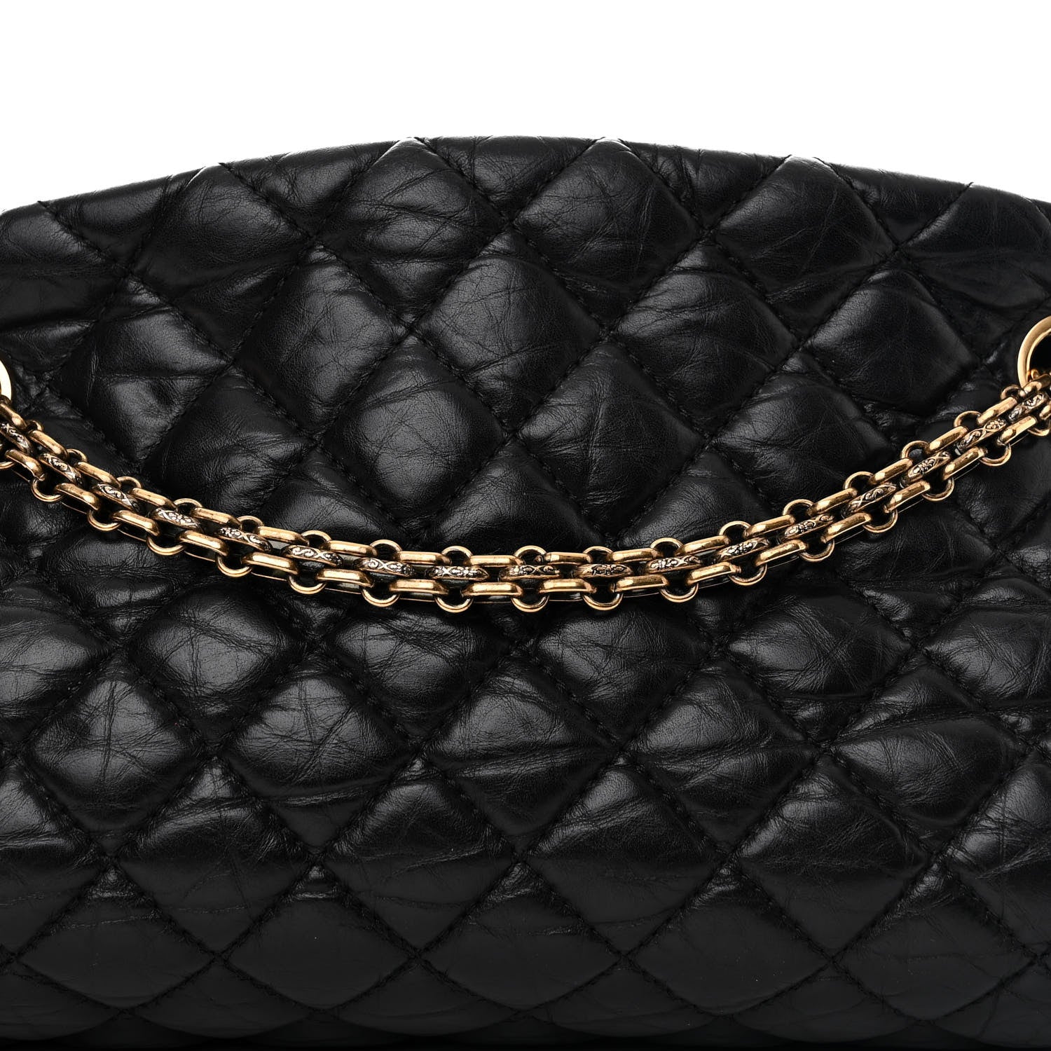 Chanel Aged Calfskin Quilted Medium Just Mademoiselle Black 10 of 12