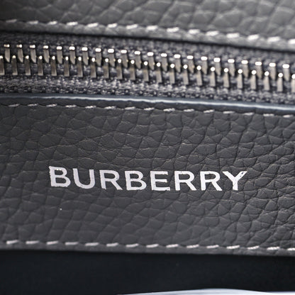 Burberry Calfskin Logo Messenger Charcoal Grey 6 of 9